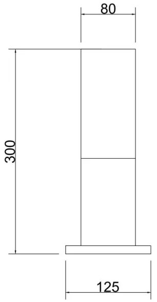 Maytoni O418FL-01GR - Lampada da esterno WILLIS 1xE27/60W/230V 30 cm IP54 antracite