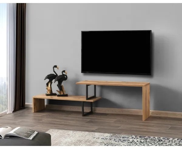 Tavolo TV OVIT 44x153 cm marrone/nero