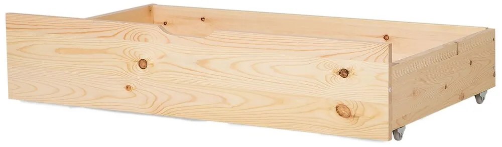 Set di 2 cassetti contenitori legno naturale RUMILLY Beliani