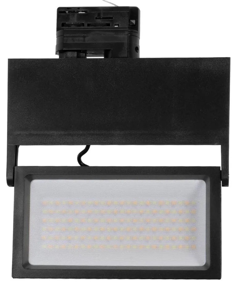 Faro LED 44W Rettangolare Trifase CRI92 CCT Nero con driver Philips Colore Bianco Variabile CCT