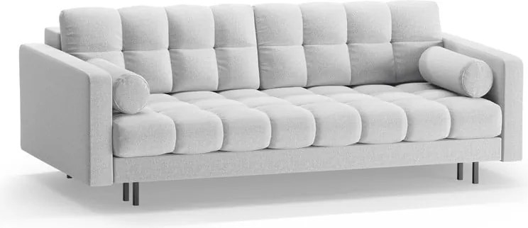 Divano grigio chiaro allungabile/con contenitore 222 cm Bali – Cosmopolitan Design