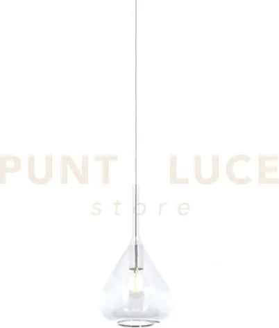 Lampadario sospeso in vetro 1177 trasparente rosone da acquistare 1...