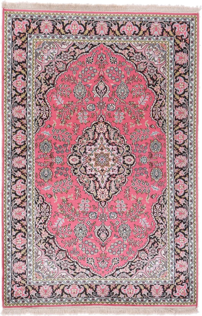 Cashmere Silk Tappeto orientale 190 x 130 (Indian) Annodato A Mano