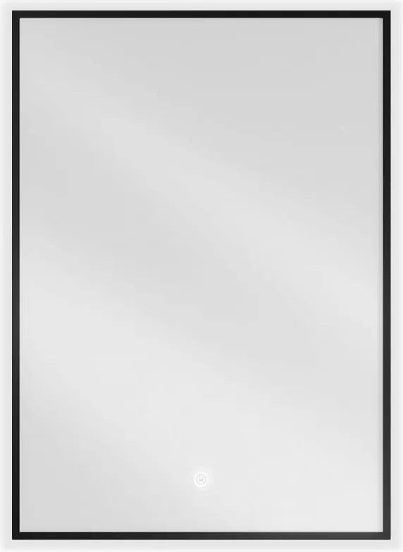 Mexen Erma specchio da bagno retroilluminato 50 x 70 cm, LED 6000K, anti-appannamento, cornice nera - 9814-050-070-611-70
