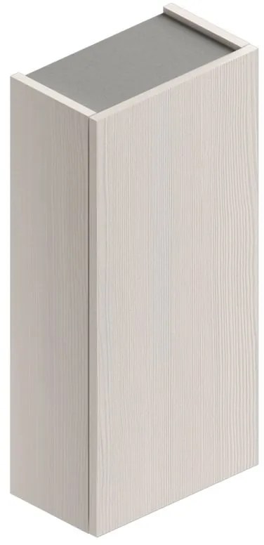 Pensile bagno Jnka legno larice bianco in truciolare SENSEA, 1 anta apertura da destra e sinistra P 20 x L 35 x H 75 cm