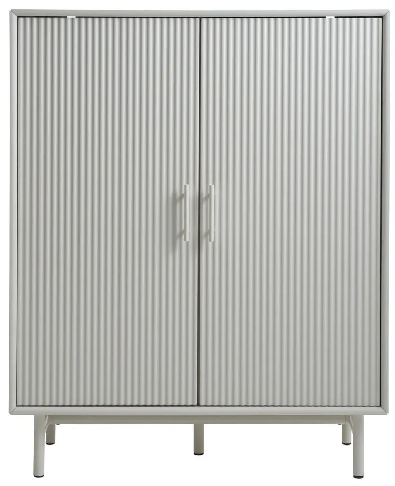 Armadietto grigio 100x125x40 cm Palma – Unique Furniture