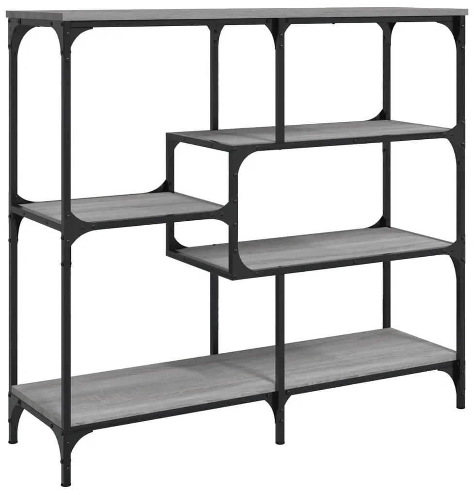 Tavolo consolle grigio sonoma 103x32x95 cm in legno multistrato