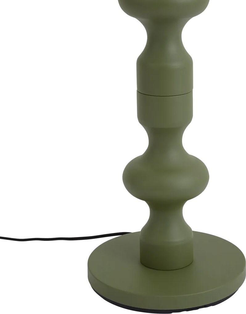 Lampada da terra retrò verde con paralume in tessuto 160 cm - Captain