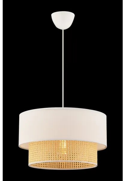 Lampadario a sospensione su cavo ECHO 1xE27/60W/230V crema/beige