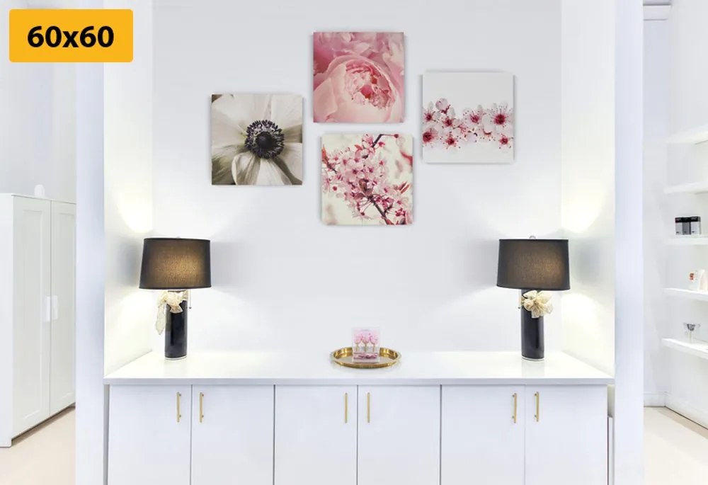 Set di quadri – Delicatezza dei fiori