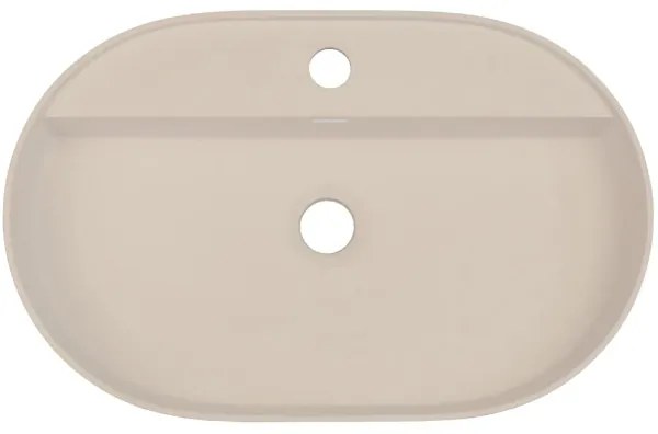 Deante CQS_5U6B SILIA 35x55 cm lavabo da appoggio granit/beige con foro