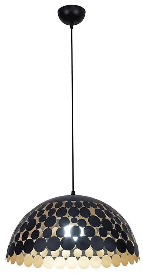 Lampadario a sospensione con filo LISA BLACK 1xE27/60W/230V