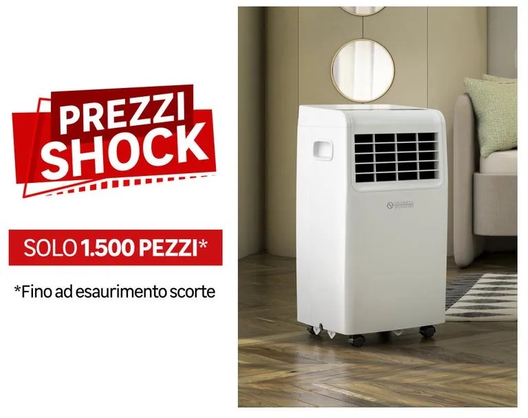 Condizionatore portatile OLIMPIA SPLENDID  Dolceclima Compact 8 MWB 7200 BTU, 790 W, 2.1 KW, bianco