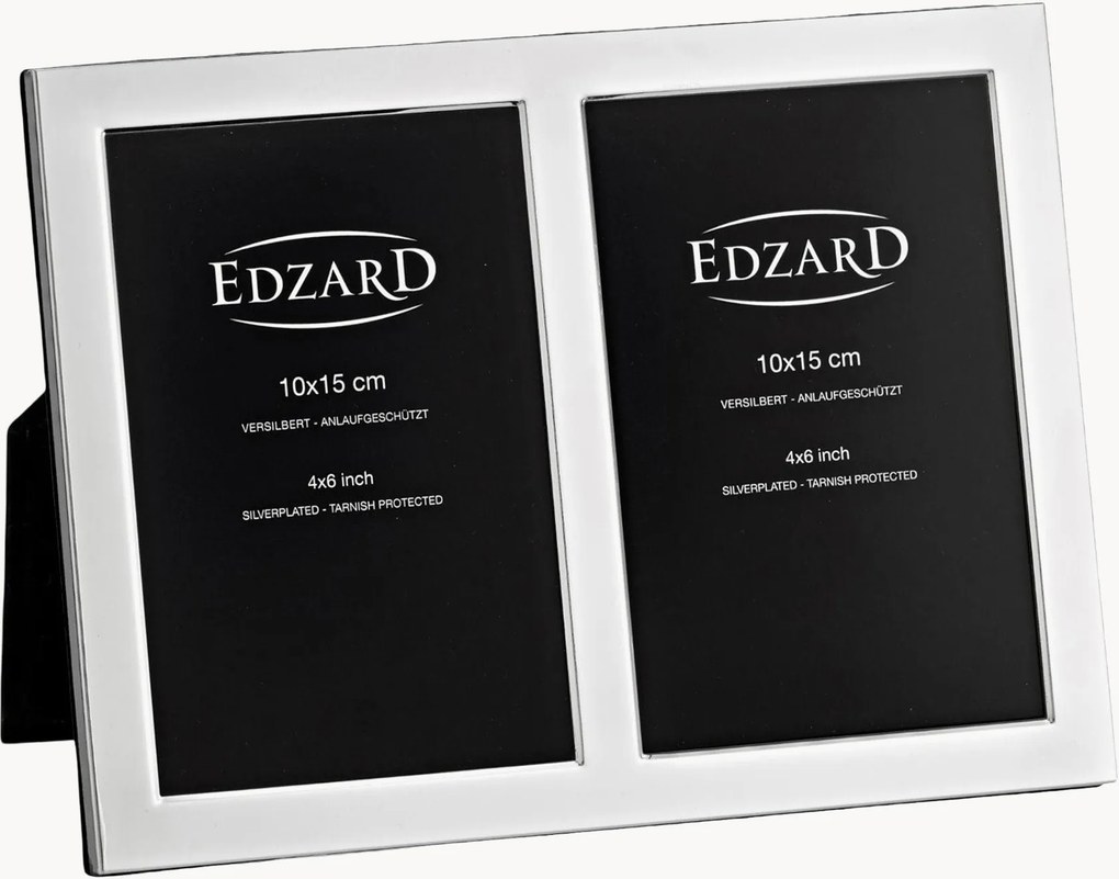 Cornice portafoto doppia placcata in argento Salerno