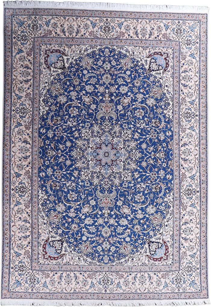 Nain Tappeto persiano 370 x 260 (Iran) Annodato A Mano