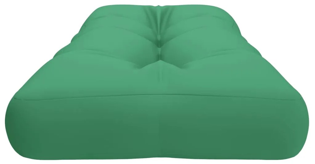 Cuscino per Pallet Verde 120x40x12 cm in Tessuto