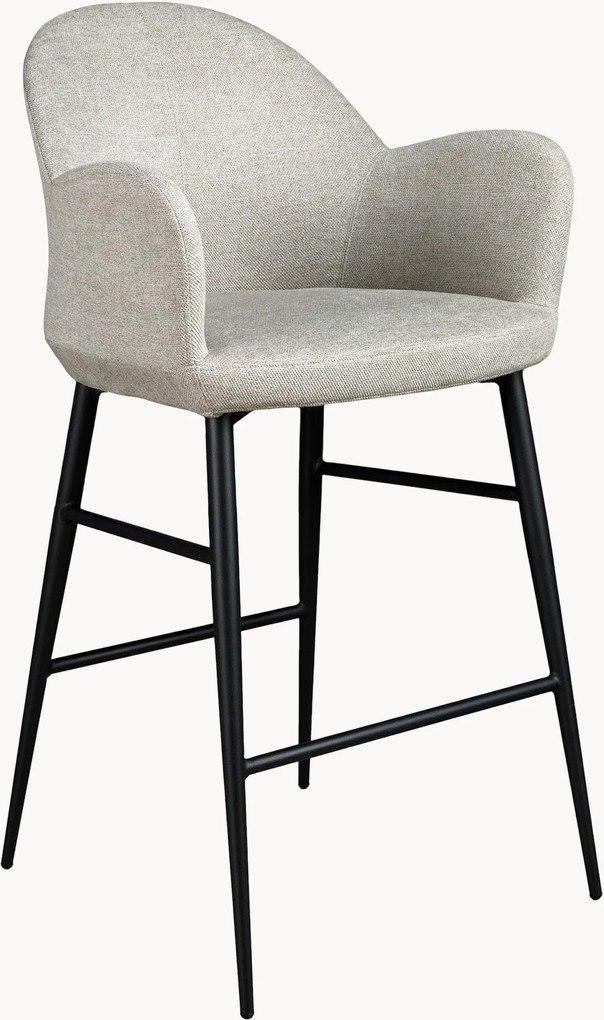 Sedia da bancone imbottita con braccioli Xenxo