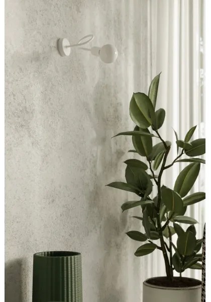 Sollux SL.1430 - Applique LOOP 1xE27/15W/230V bianco