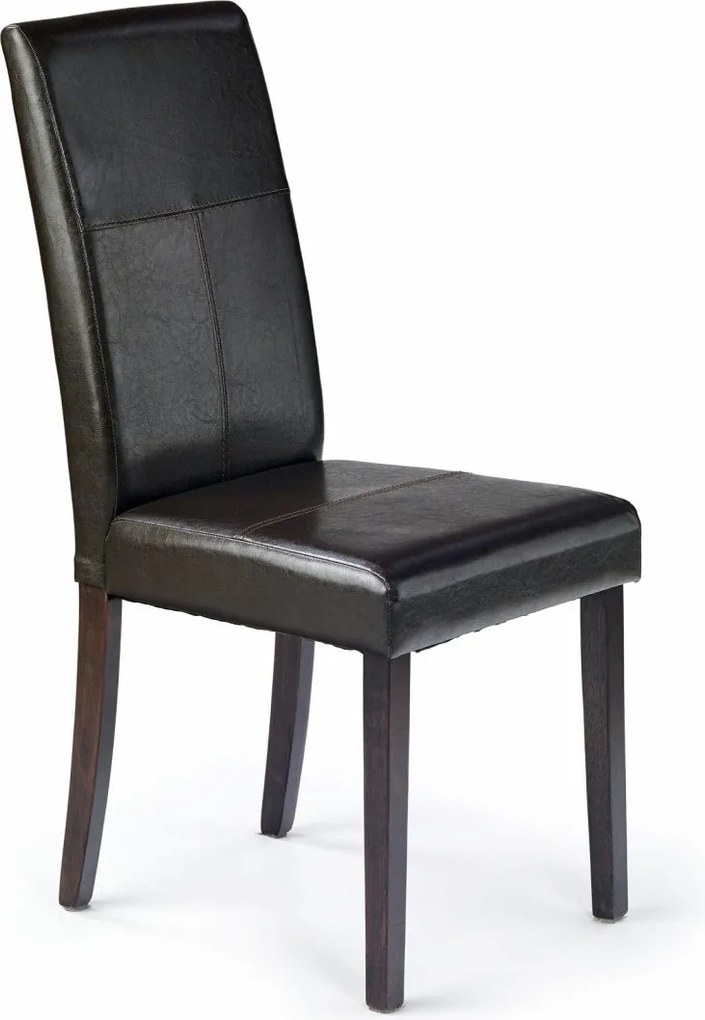 Sedia Kerry Bis ecopelle wengé
