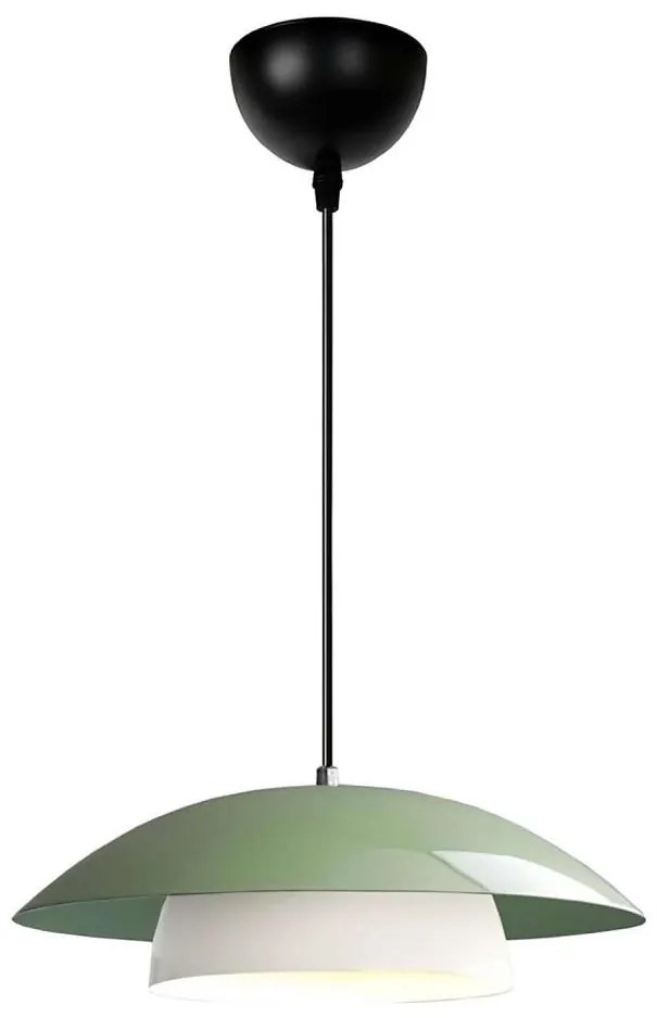 Lampada a sospensione con cavo MOONLIGH 1xE27/40W/230V verde
