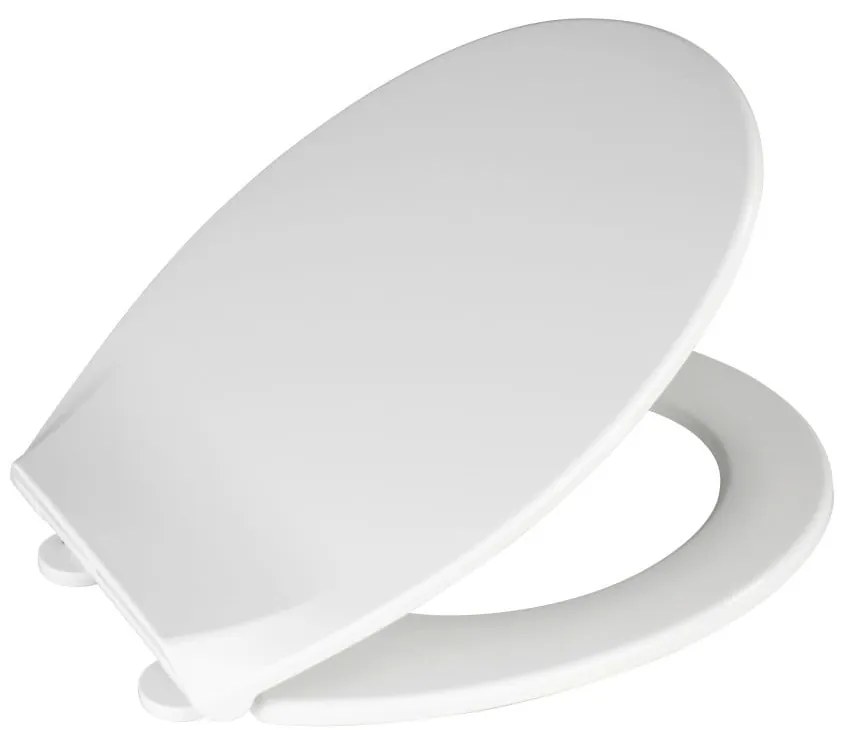 Sedile per wc bianco con chiusura facilitata , 44 x 37 cm Kos - Wenko