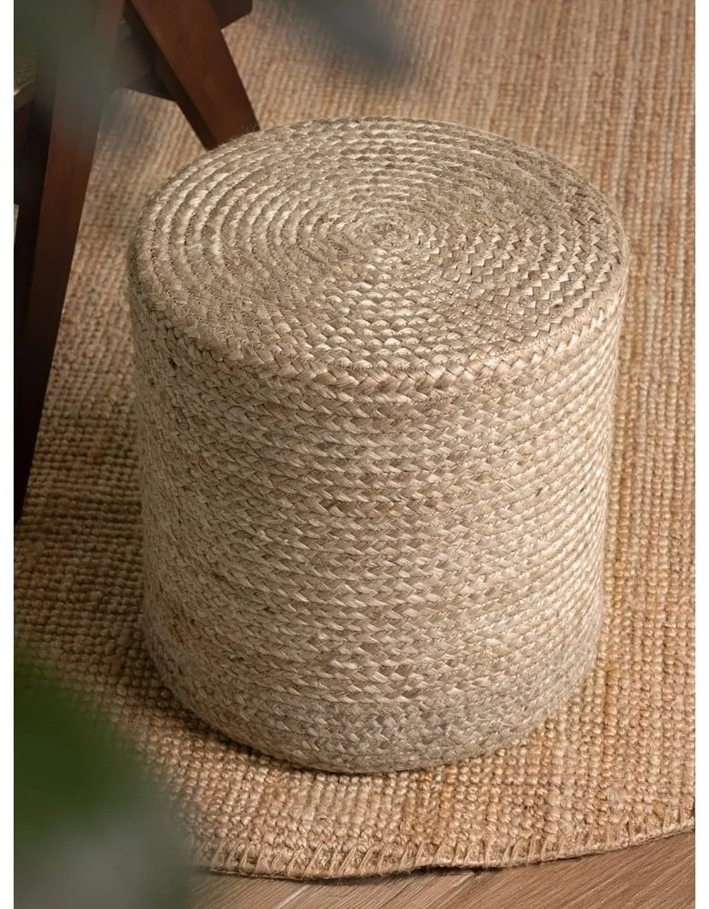 Poggiapiedi greige Jutta Greige – Hanse Home