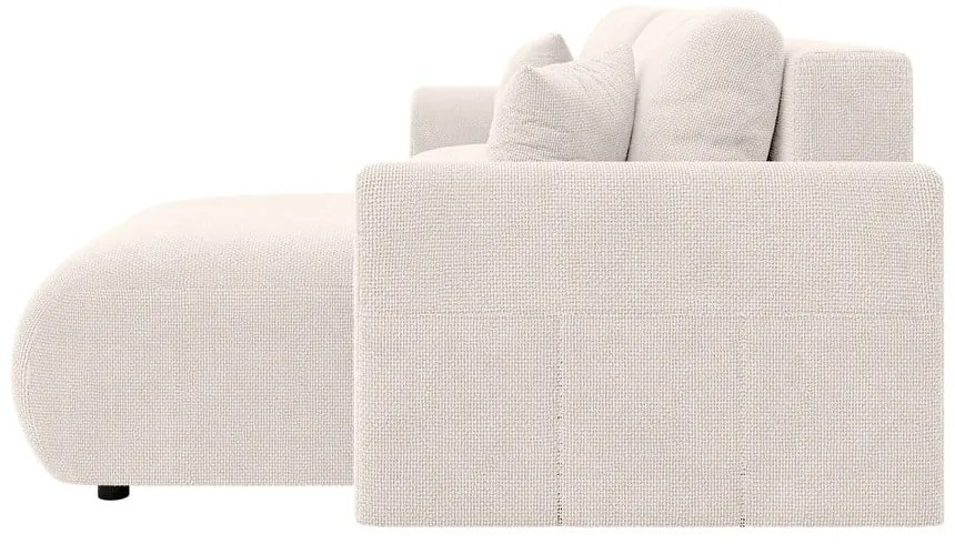 Divano angolare bianco allungabile (con composizione variabile) Lorine – Ropez