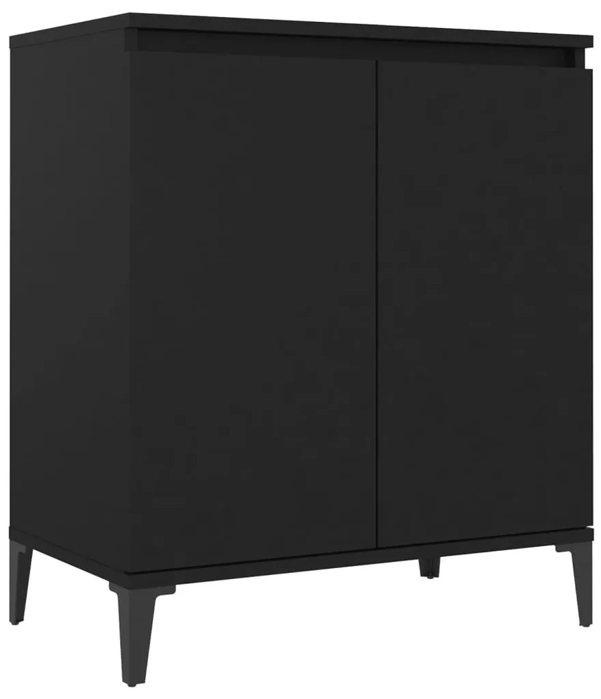 Credenza nera 60x35x70 cm in truciolato