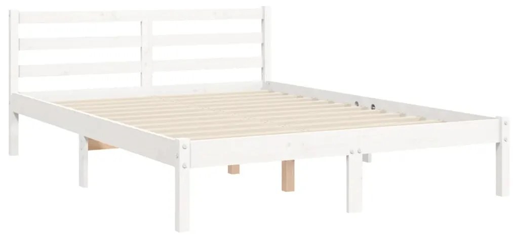 Giroletto con Testiera Bianco Small Double Legno Massello