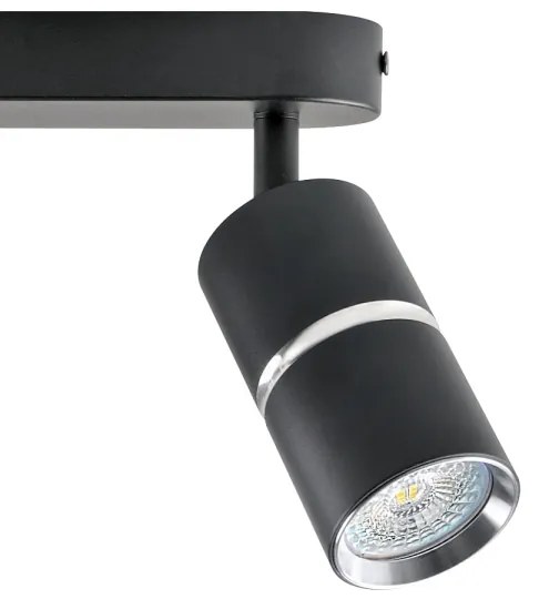 Faretto BAMBOO 2xGU10/10W/230V nero