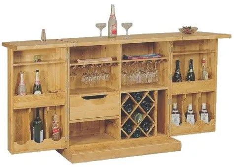 Mobile bar con bottigliera interna - LM-C202