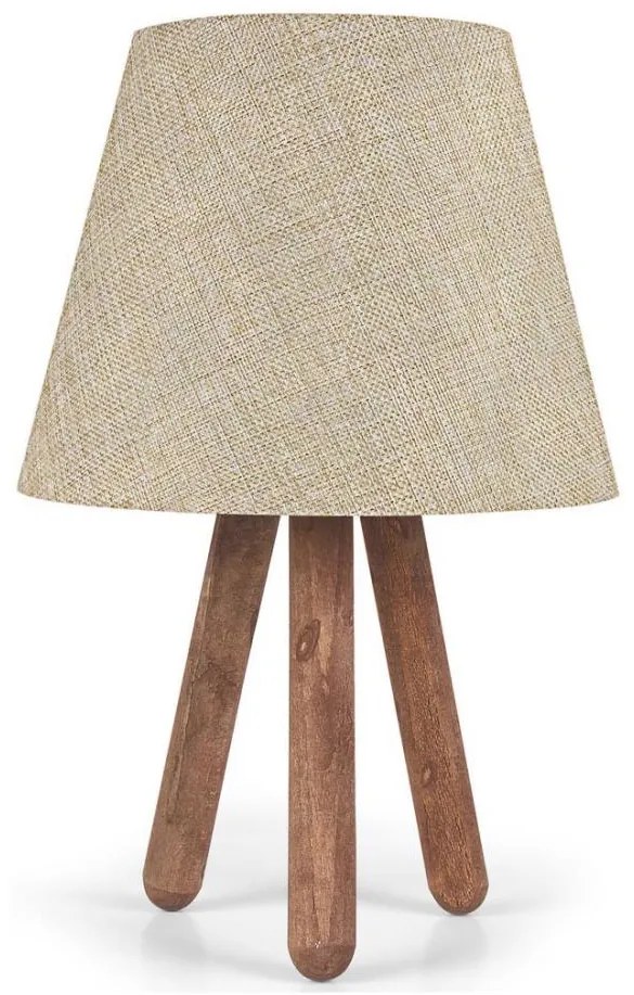 Lampada da tavolo AYD 1xE27/60W/230V beige/marrone
