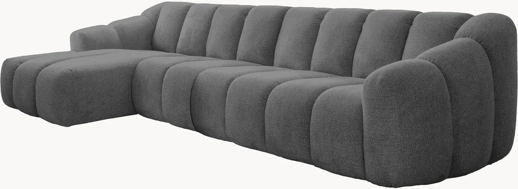 Divano angolare in ciniglia Shell