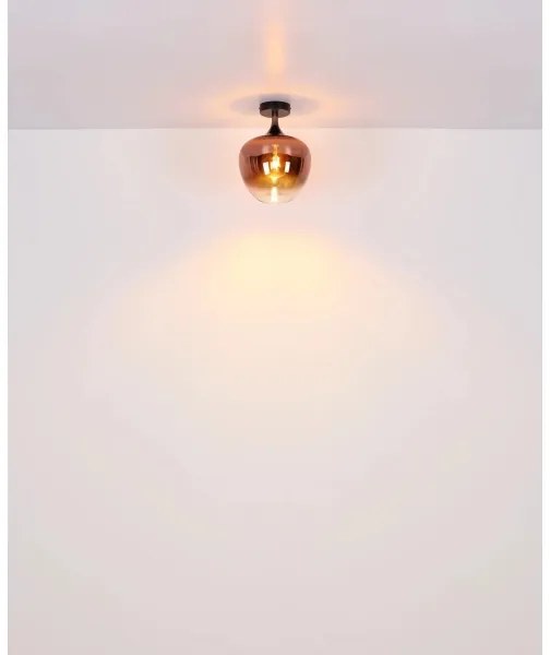 Globo 15548DG - Plafoniera MAXY 1xE27/40W/230V rame