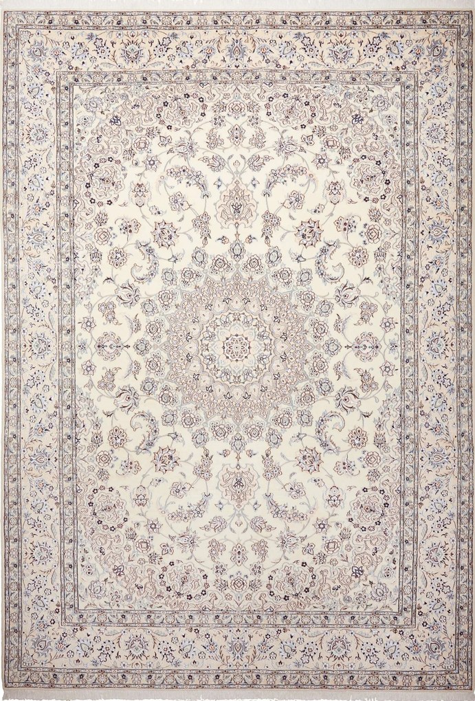 Nain Tappeto persiano 360 x 250 Beige (Iran) Annodato A Mano