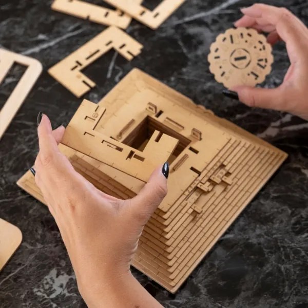 EscapeWelt - 3D puzzle meccanico in legno Piramide