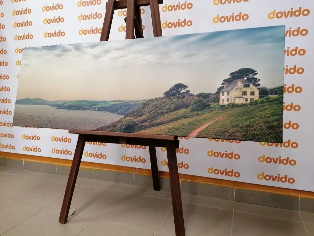 Quadro su tela – Casa sulla scogliera