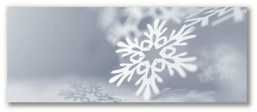Stampa quadro su tela Fiocco di neve Decorazione di Natale 100x50 cm