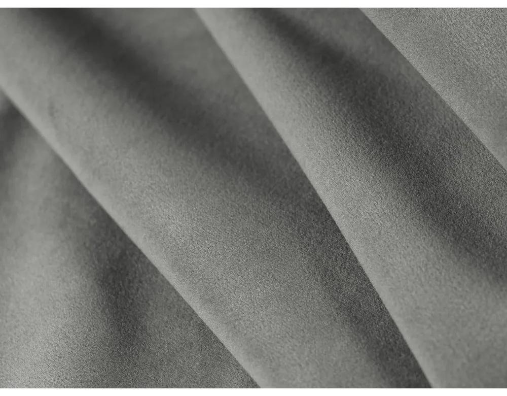 Divano angolare in velluto grigio (variabile) Rome Velvet - Cosmopolitan Design