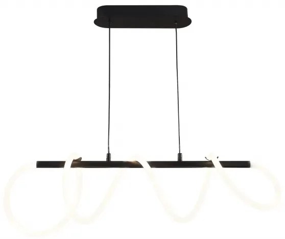 Lampadario LED a sospensione con filo EMMA LED/38W/230V nero