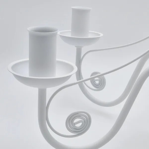 Lampadario a sospensione con catena DONATO 6xE14/40W/230V bianco