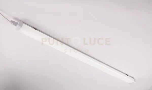 Plafoniera led stagna artic bianca 30w 4000lm 4000k ip65 120x6,8x4,3cm