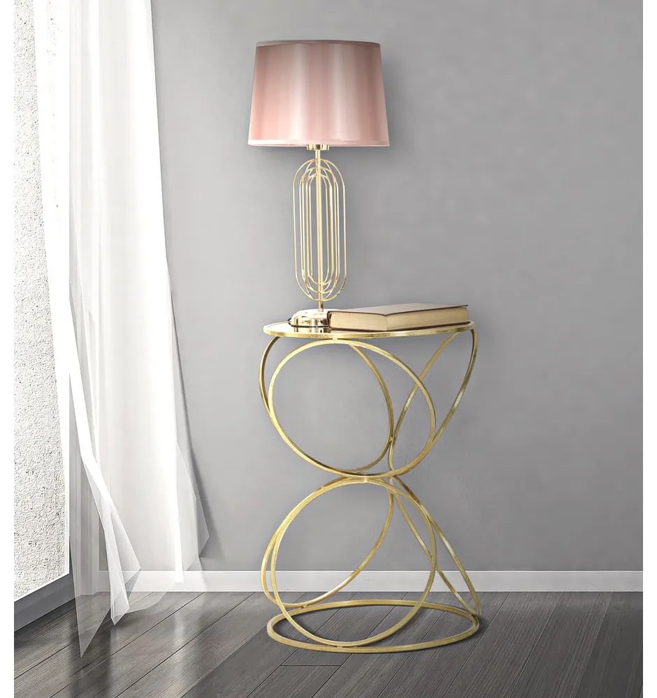 Lampada da tavolo rosa, altezza 55 cm Krista - Mauro Ferretti