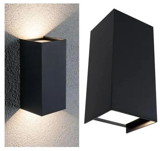 Paulmann 94325 - 2xLED 6,5W IP44 Lampada da parete esterna FLAME 230V