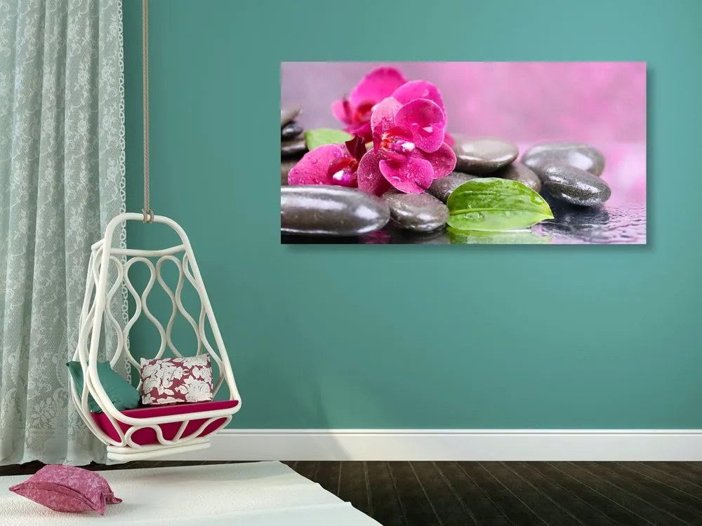 Stampa su tela – Orchidea con tocco di relax