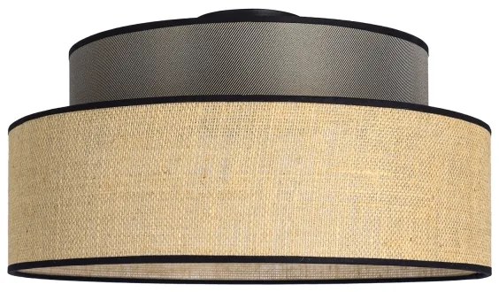 Plafoniera BOHO 1xE27/60W/230V diametro 40 cm marrone/beige