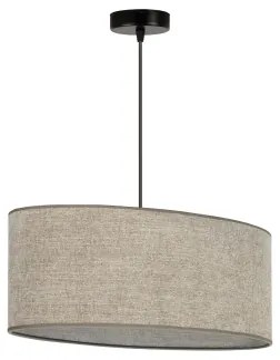 Duolla - Lampadario a sospensione con filo OVAL 1xE27/15W/230V marrone