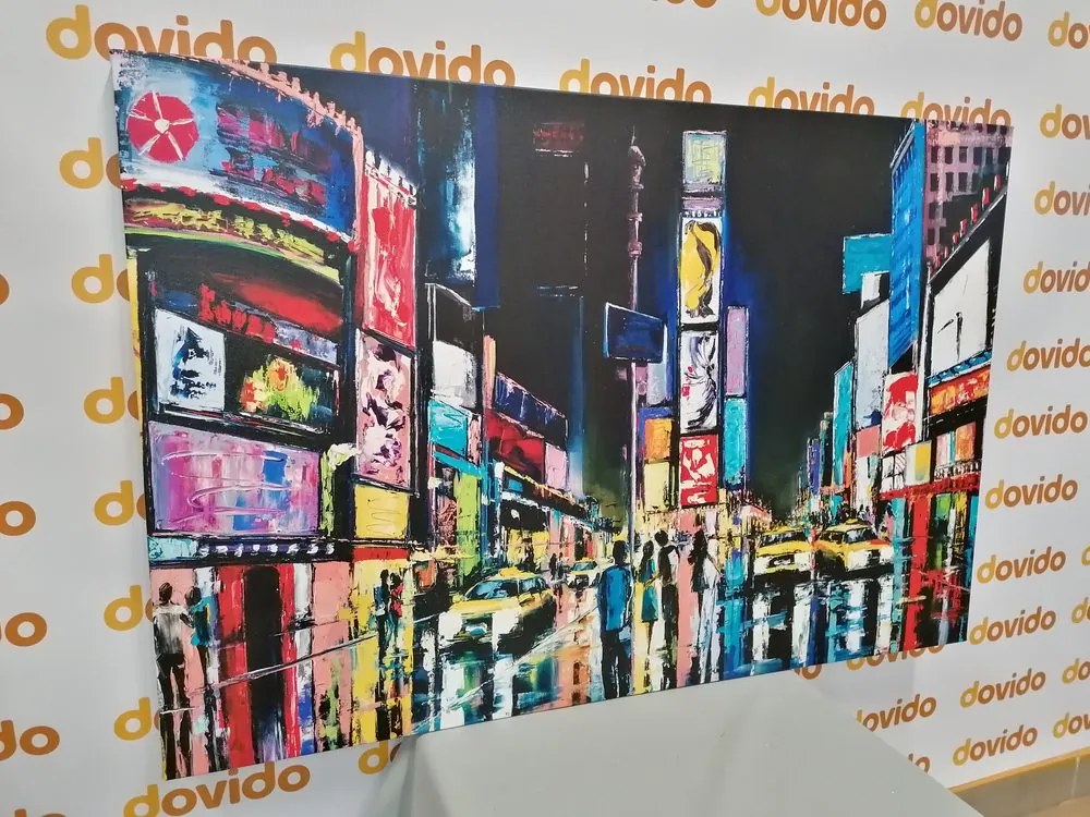 Quadro su tela – New York colorata