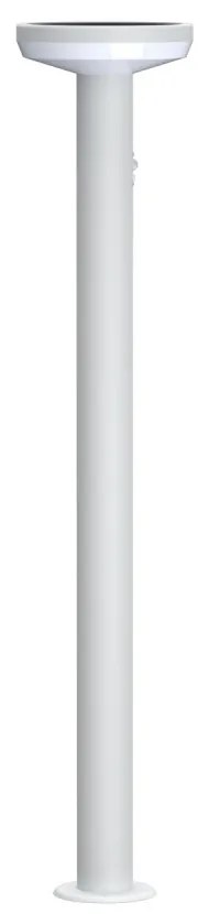 Paletto da giardino Solare Bianco 80cm con Sensore Mov. e Picchetto Colore Bianco Naturale 4.000K
