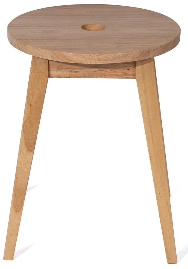 Sgabello colore naturale chiaro in legno di cauciù massiccio Club – Bonami Essentials